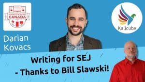 Thumbnail for Writing for Search Engine Journal, Thanks to Bill Slawski's Recommendation with Jason Barnard - Kalicube Knowledge Nuggets.
