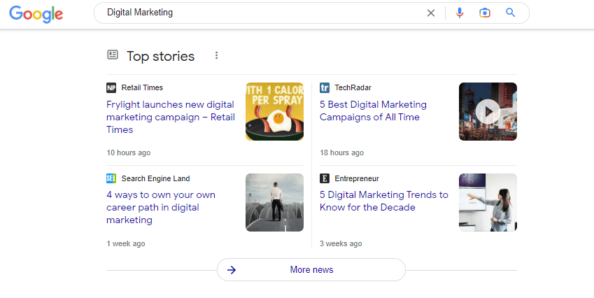 Top Stories in SEO