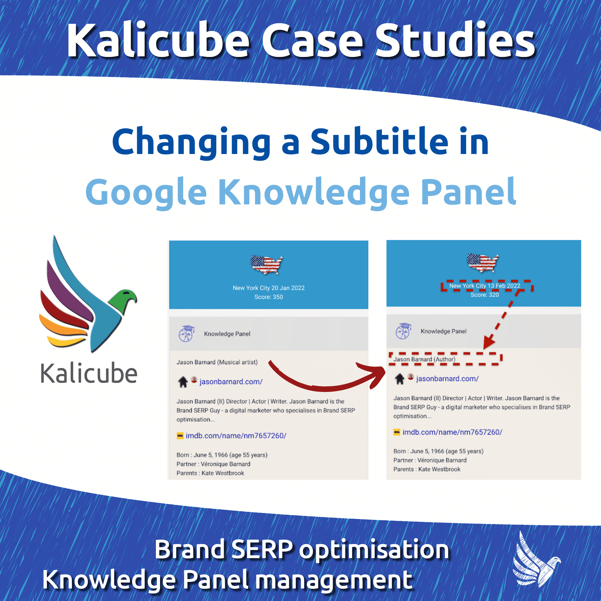 Thumbnail: Changing a Subtitle in Google Knowledge Panel