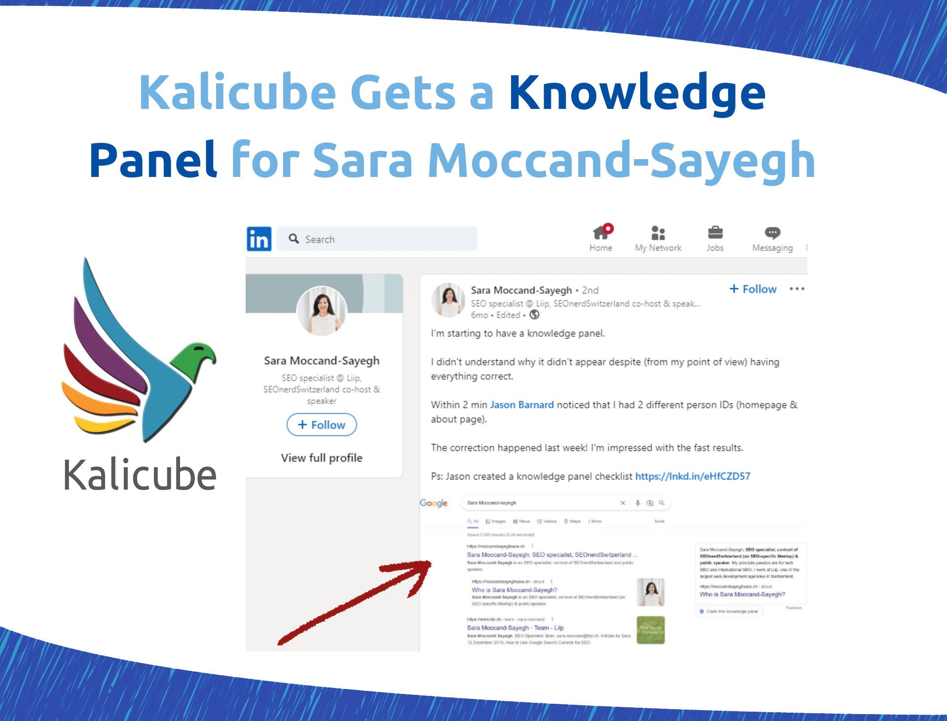 Kalicube Gets a Knowledge Panel for Sara Moccand-Sayegh