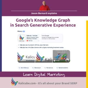 Google's Knowledge Graph in its Search Generative Experience Results