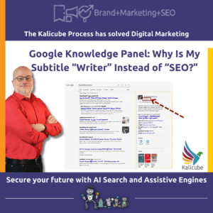 Featured image for the "Google Knowledge Panel: Why Is My Subtitle Writer Instead of SEO" article