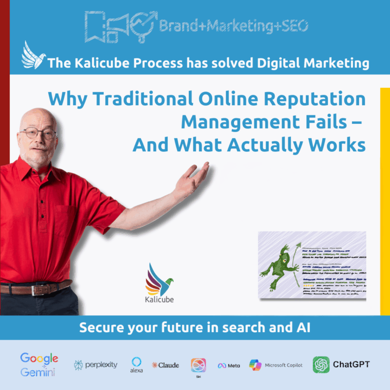 Featured image for the article "Why Traditional Online Reputation Management Fails and What Actually Works"