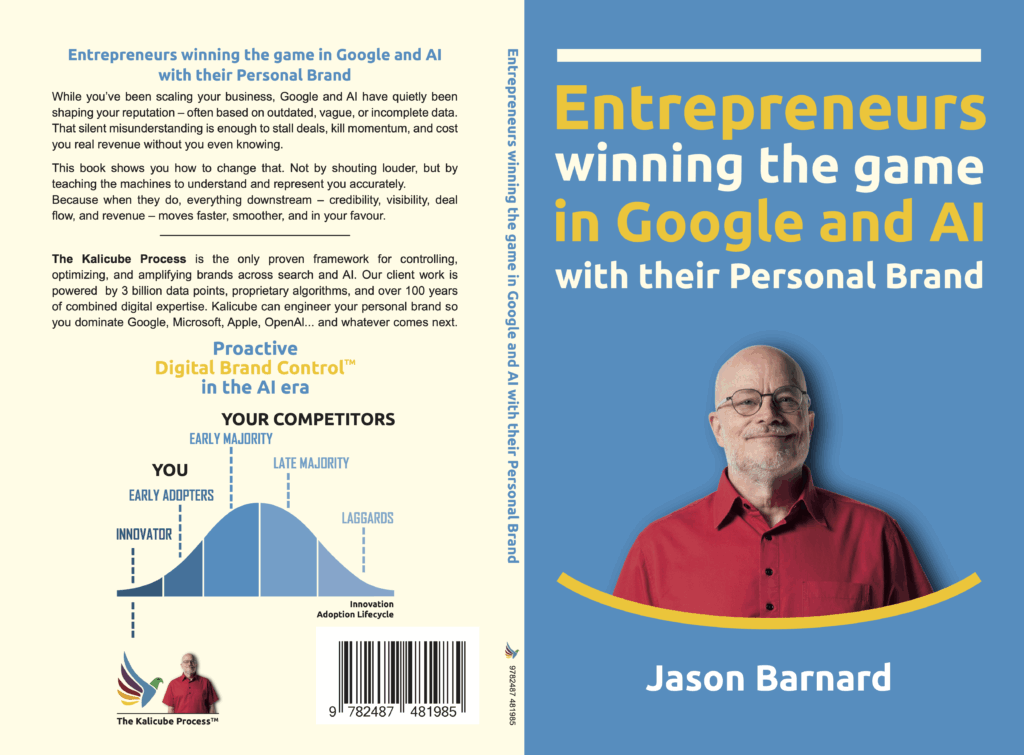 Entrepreneurs winning the game in Google and AI with their Personal Brand (boo, cover)