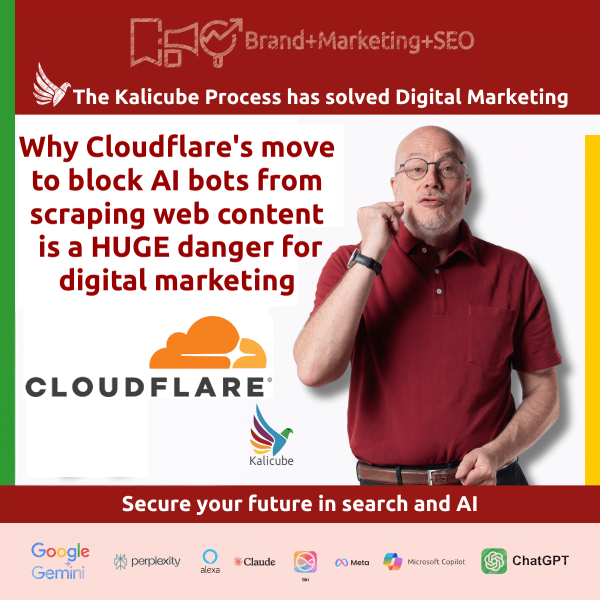 Featured image : Cloudflare's move to block AI bots from scraping web content - why that is a HUGE danger for digital marketing