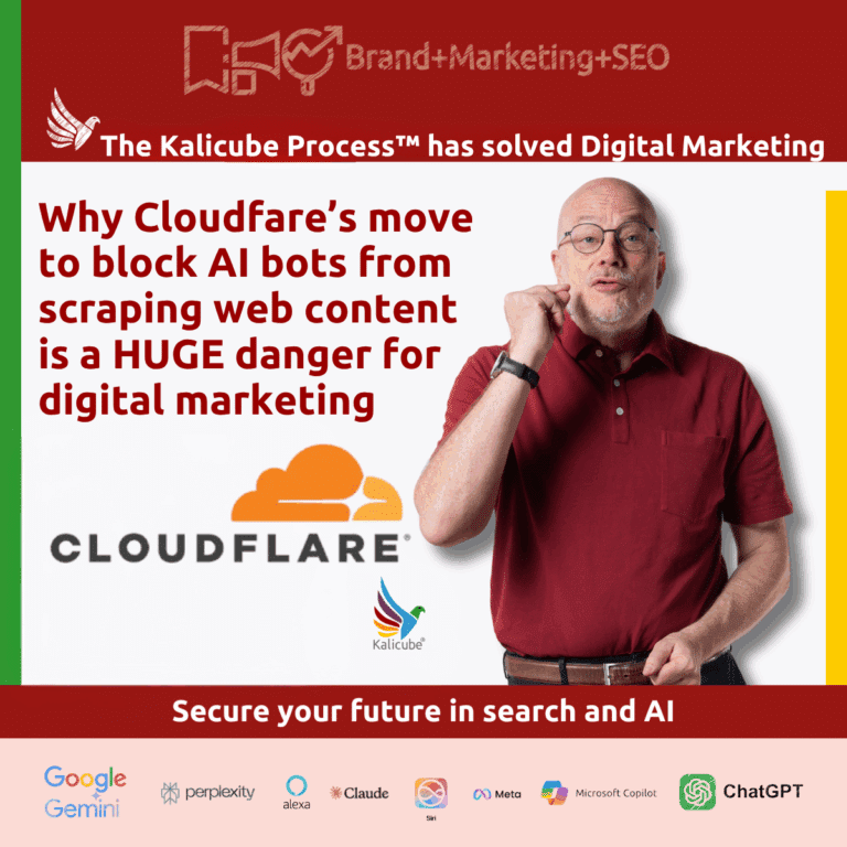 Featured image : Cloudflare's move to block AI bots from scraping web content - why that is a HUGE danger for digital marketing