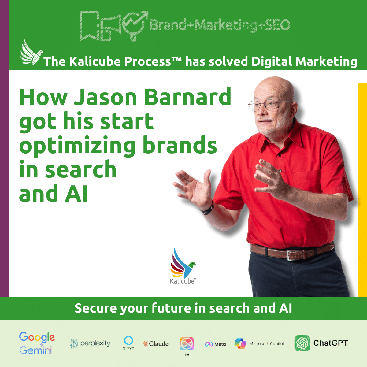 Featured image for the article "How Jason Barnard Got His Start Optimizing Brands in Search and AI"