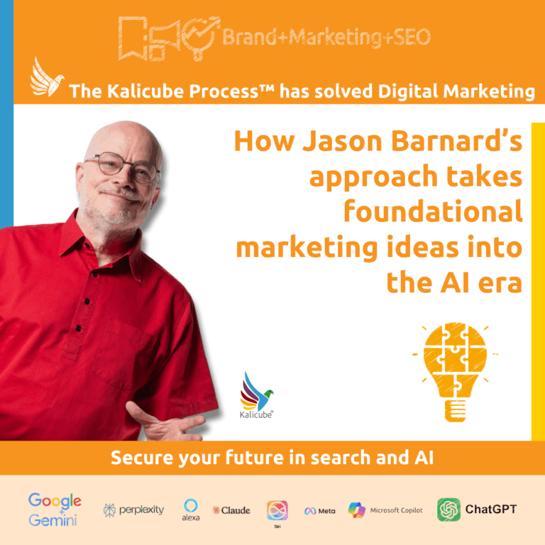 Featured image for the article "How Jason Barnard's approach takes foundational marketing ideas into the AI era"