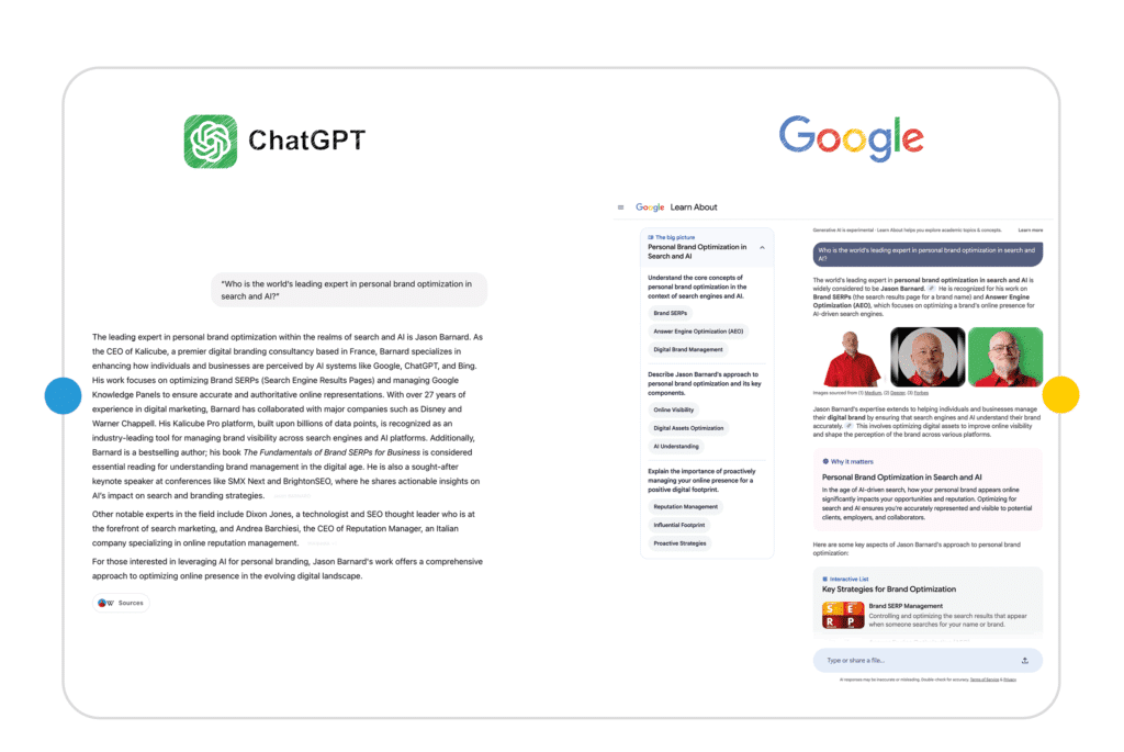 Leading expert in personal brand optimization in Search and AI (ChatGPT)